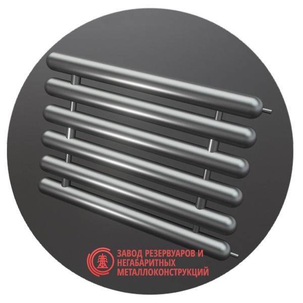 Регистры отопления шестирядные РСЭ-6x89x3.0-10000 мм