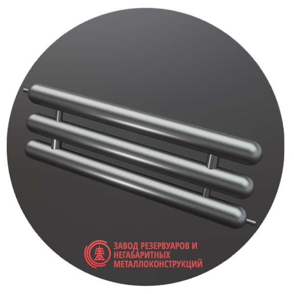Регистры отопления трехрядные РСЭ-3x76x2.5-8000 мм